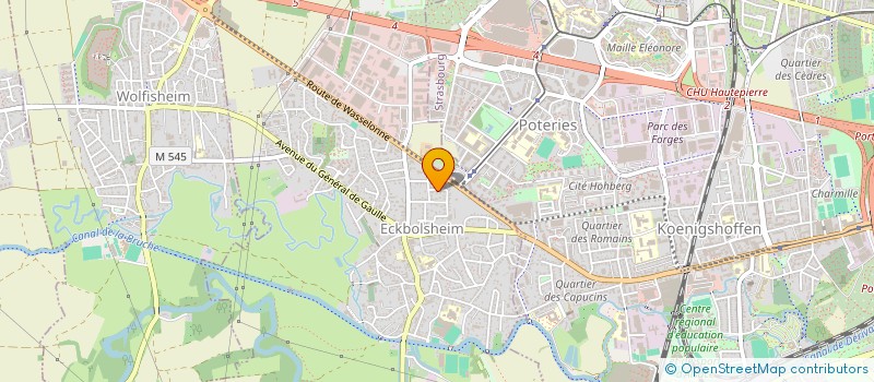 localisation de l'entreprise SCI ELIPIK  ECKBOLSHEIM