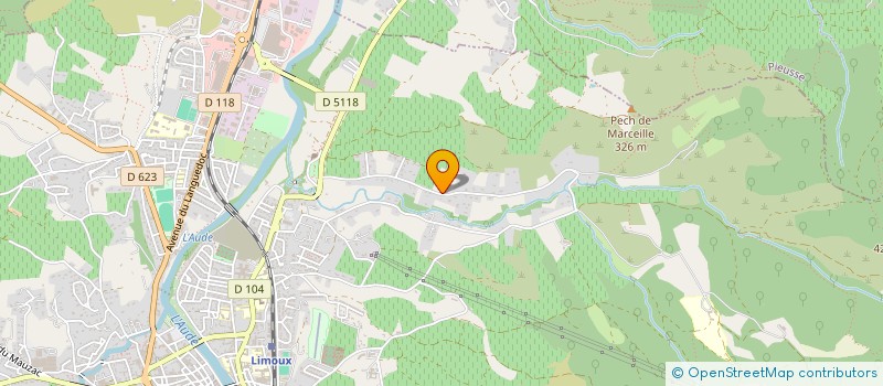 localisation de l'entreprise SCI ELIRAF  LIMOUX