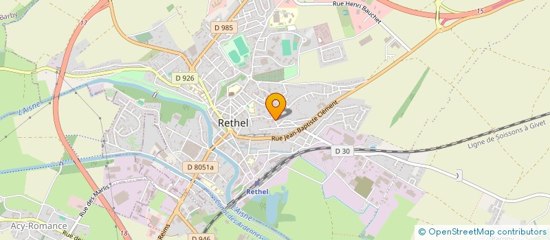 localisation de l'entreprise SCI ELIRAMAX  RETHEL