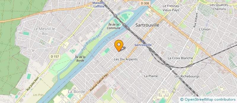 localisation de l'entreprise SCI ELIS  SARTROUVILLE