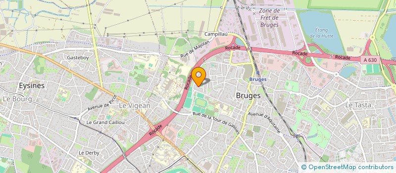 localisation de l'entreprise SCI ELISA 1  BRUGES