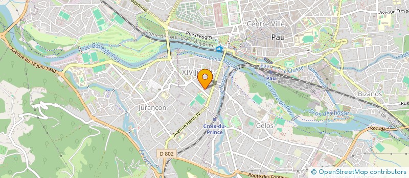 localisation de l'entreprise SCI ELISA à PAU