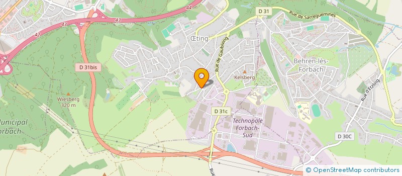 localisation de l'entreprise SCI ELISA  TING