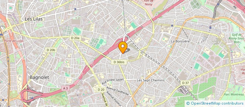 localisation de l'entreprise SCI ELISA à ROMAINVILLE