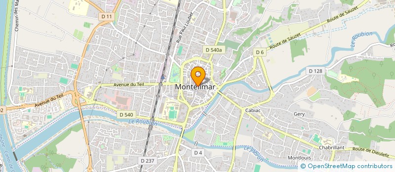 localisation de l'entreprise SCI ELISA à MONTELIMAR