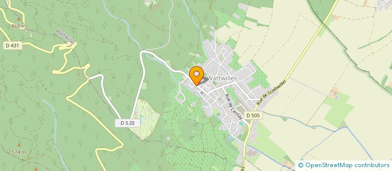 localisation de l'entreprise SCI ELISA  WATTWILLER