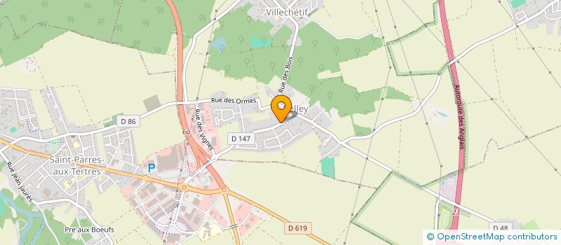 localisation de l'entreprise SCI ELISA  VILLECHETIF