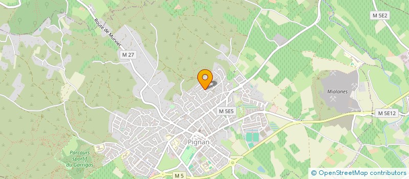 localisation de l'entreprise SCI ELISA à PIGNAN