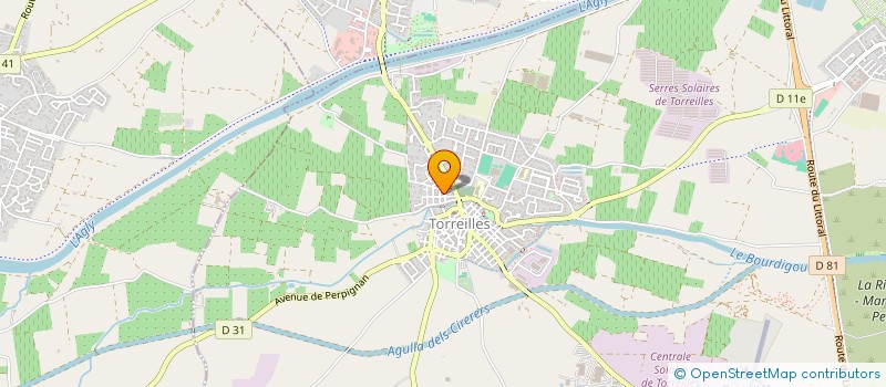 localisation de l'entreprise SCI ELISA  TORREILLES