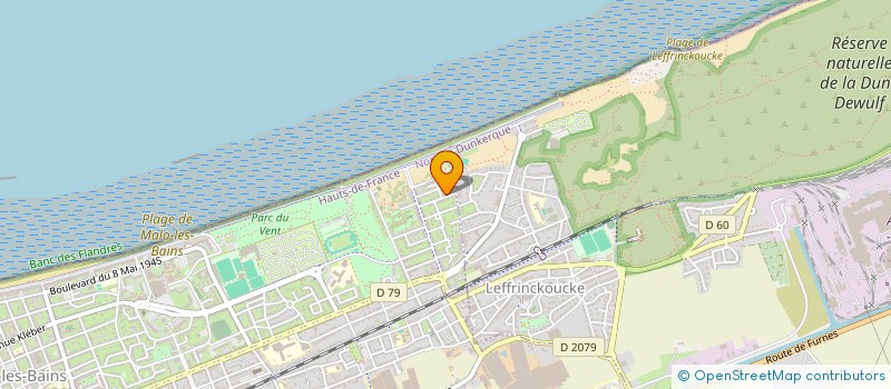 localisation de l'entreprise SCI ELISA à DUNKERQUE