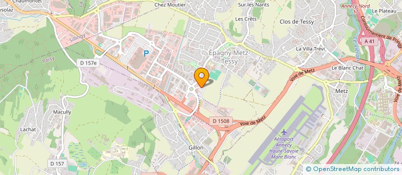 localisation de l'entreprise SCI ELISA  EPAGNY METZ-TESSY