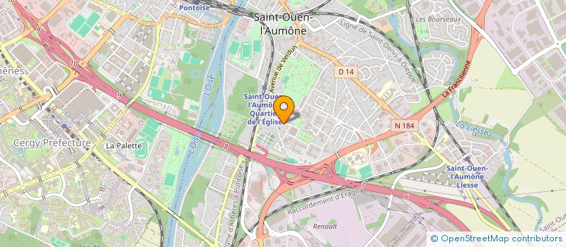 localisation de l'entreprise SCI ELISA à SAINT-OUEN-L'AUMONE