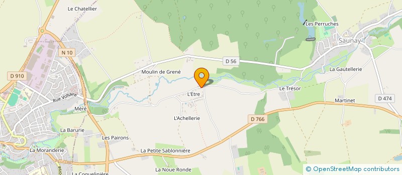 localisation de l'entreprise SCI ELISA  SAUNAY