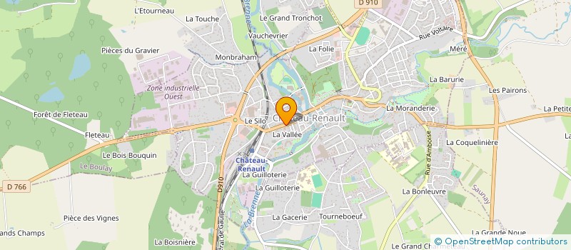 localisation de l'entreprise SCI ELISABETH à CHATEAU-RENAULT
