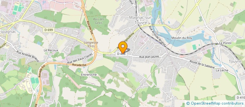 localisation de l'entreprise SCI ELISABETH BELLET IMMOBILIER  MAGNAC-SUR-TOUVRE