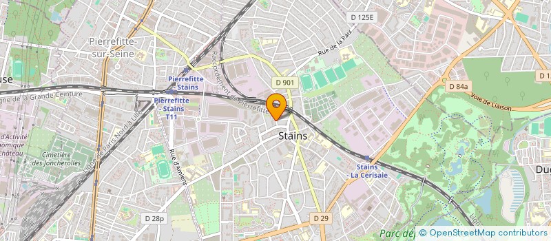 localisation de l'entreprise SCI ELISABETH-MVS à STAINS