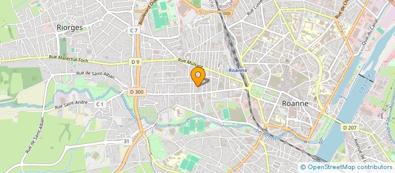 localisation de l'entreprise SCI ELISAGATHE  ROANNE