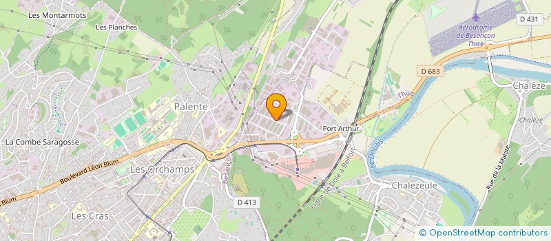 localisation de l'entreprise SCI ELISE  CHALEZEULE