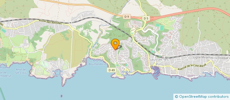 localisation de l'entreprise SCI ELISE  SAUSSET-LES-PINS