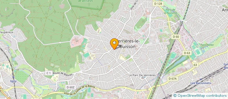 localisation de l'entreprise SCI ELISE à VERRIERES-LE-BUISSON