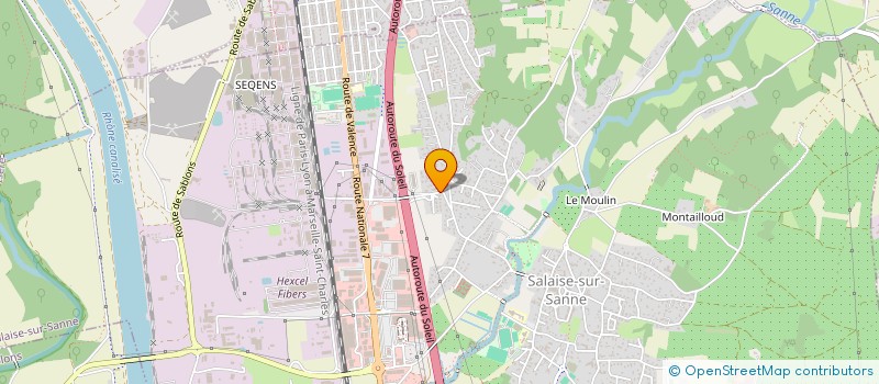 localisation de l'entreprise SCI ELISE  SALAISE-SUR-SANNE