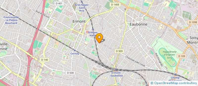 localisation de l'entreprise SCI ELISE 95 à ERMONT