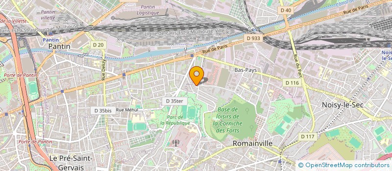 localisation de l'entreprise SCI ELISE ALAN à ROMAINVILLE