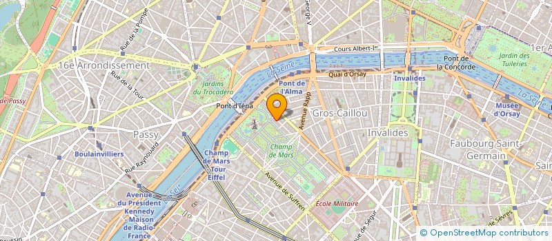 localisation de l'entreprise SCI ELISEE EIFFEL  PARIS