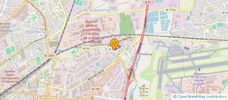 localisation de l'entreprise SCI ELISEE RECLUS  CLERMONT-FERRAND