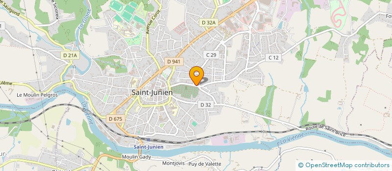 localisation de l'entreprise SCI ELISEE RECLUS à SAINT-JUNIEN