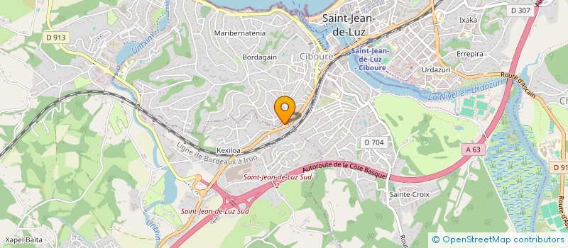 localisation de l'entreprise SCI ELISSALT  URRUGNE