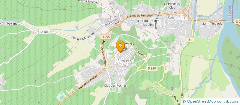 localisation de l'entreprise SCI ELITE  SANCERRE