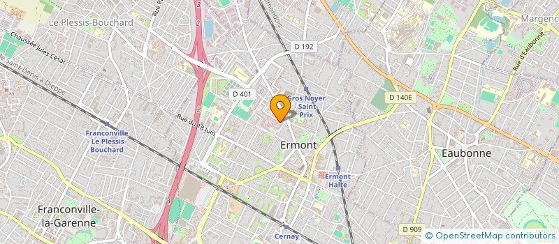 localisation de l'entreprise SCI ELITE à ERMONT