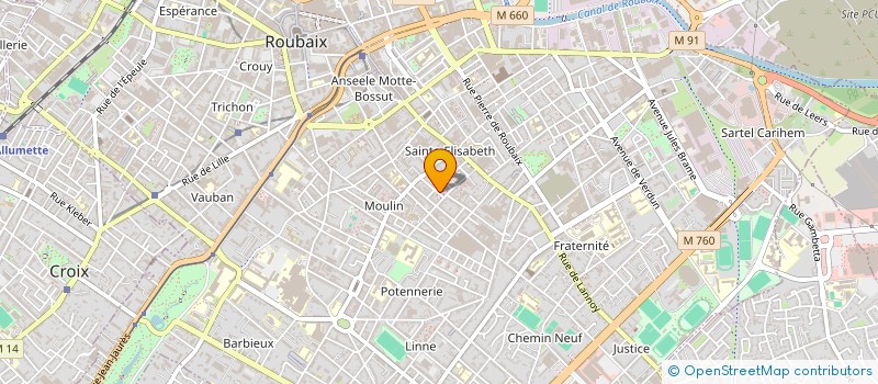 localisation de l'entreprise SCI ELITE  ROUBAIX