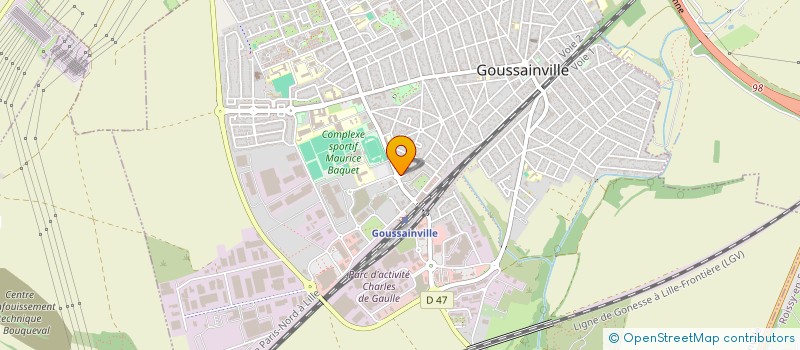 localisation de l'entreprise SCI ELITE à GOUSSAINVILLE
