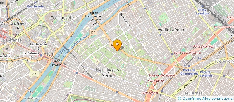 localisation de l'entreprise SCI ELITHO à NEUILLY-SUR-SEINE