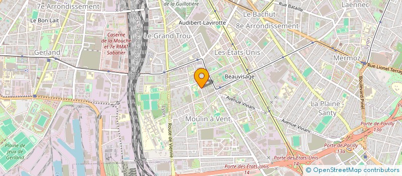 localisation de l'entreprise SCI ELIXIA  VENISSIEUX