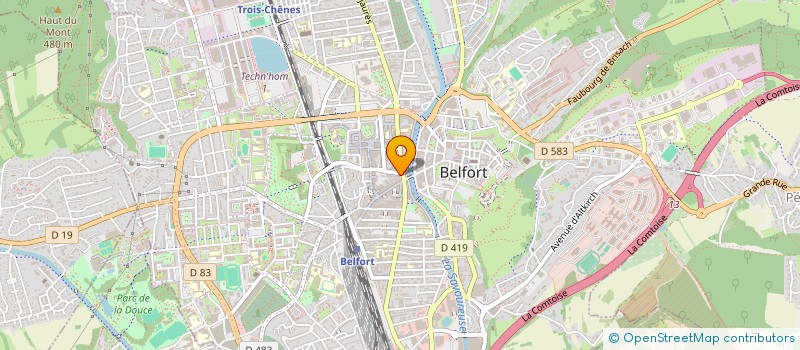 localisation de l'entreprise SCI ELIZA à BELFORT