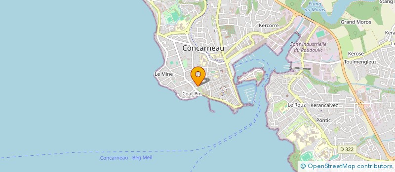 localisation de l'entreprise SCI ELIZOE  CONCARNEAU