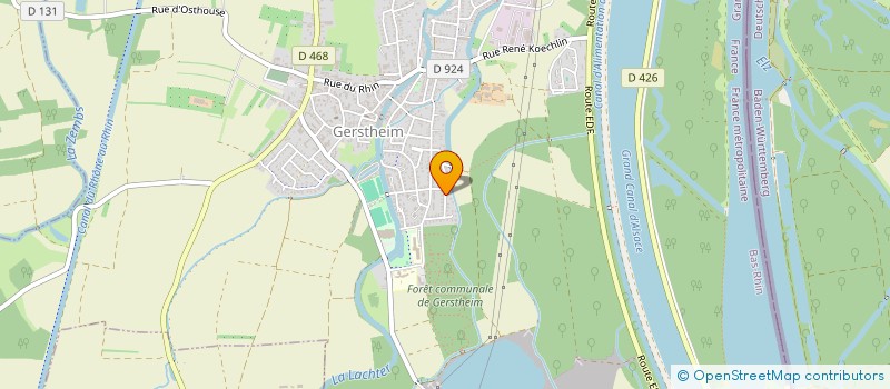 localisation de l'entreprise SCI ELJO  GERSTHEIM