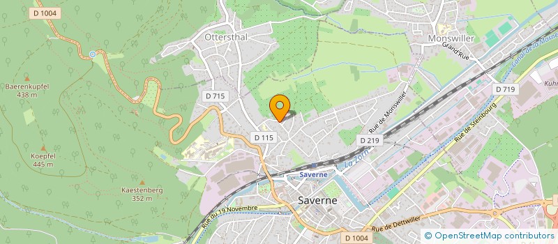 localisation de l'entreprise SCI ELJU  SAVERNE