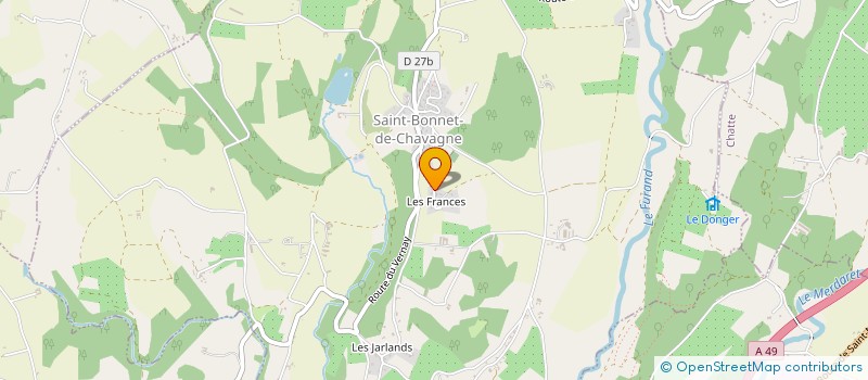 localisation de l'entreprise SCI ELJULE  SAINT-BONNET-DE-CHAVAGNE