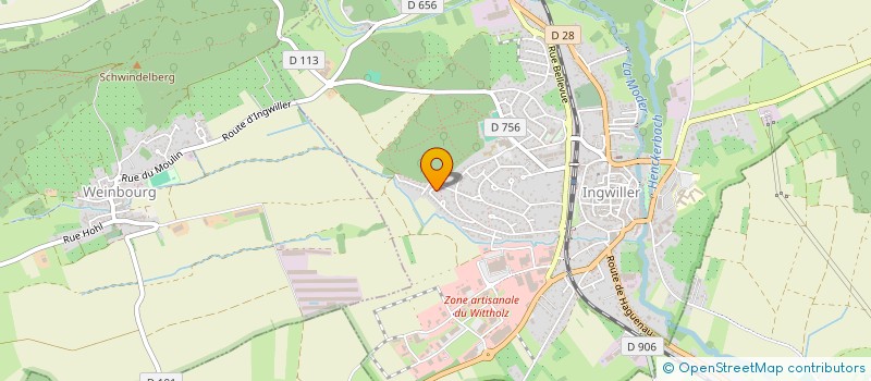 localisation de l'entreprise SCI ELJUNIA  INGWILLER