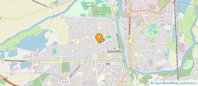 localisation de l'entreprise SCI ELKO INVEST à SOISSONS