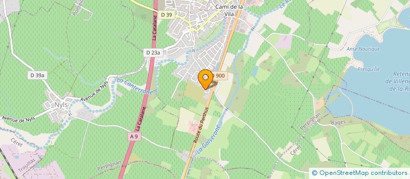 localisation de l'entreprise SCI ELKOM  POLLESTRES