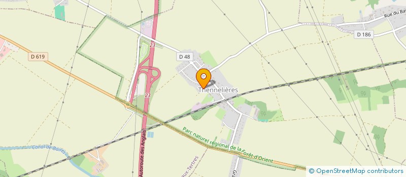 localisation de l'entreprise SCI ELLEENCE  THENNELIERES