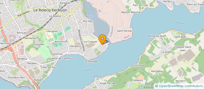 localisation de l'entreprise SCI ELLER  LE RELECQ-KERHUON