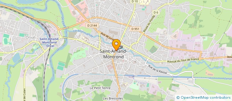 localisation de l'entreprise SCI ELLESMERA  SAINT-AMAND-MONTROND