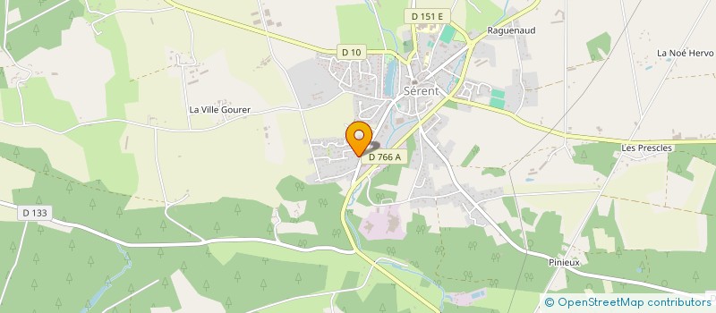 localisation de l'entreprise SCI ELLG  SERENT