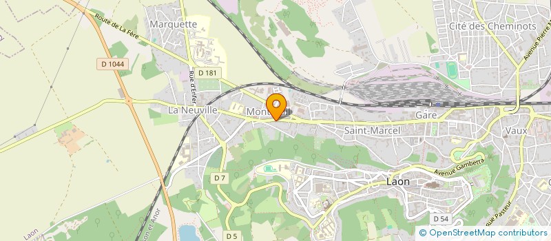 localisation de l'entreprise SCI ELLIAC à LAON